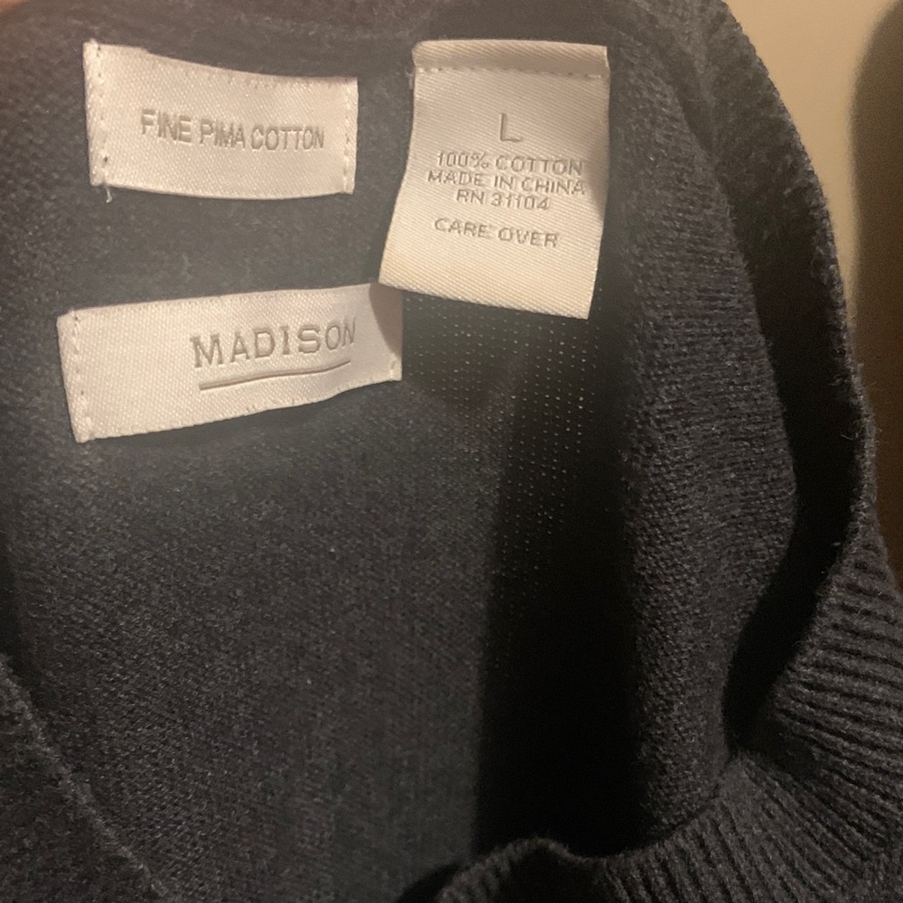 Madison Men's Dark Gray Sweater